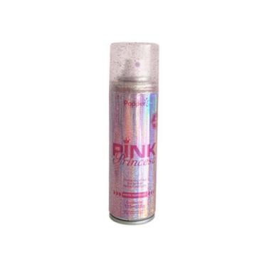 Imagem de Spray de Glitter Rosa Cabelo Corpo Purpurina Removivel Brilho Iluminad