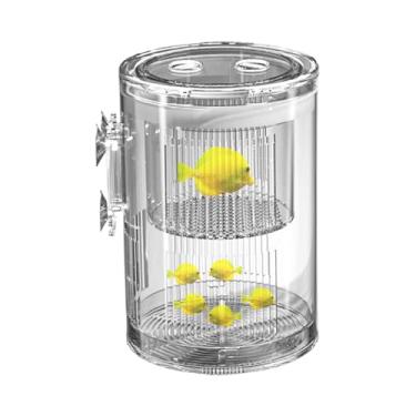Imagem de Caixa de Reprodução para Peixes | Separador de Alevinos para Aquário,Incubadora Acrílica Transparente com Ventosa para Betta Guppy Camarão