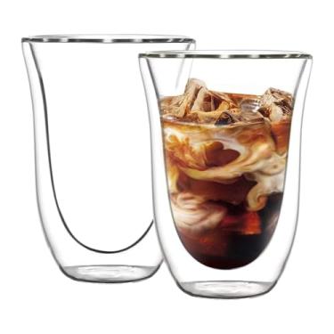 Imagem de Conjunto de 2 copos de café expresso de parede dupla de 350 ml, copos transparentes Expresso Shots, canecas de café expresso com isolamento de parede dupla, Tazas de Cafe Expreso, seguro para