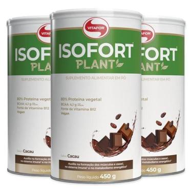 Imagem de Kit 3 Isofort Plant Vitafor 450G Cacau
