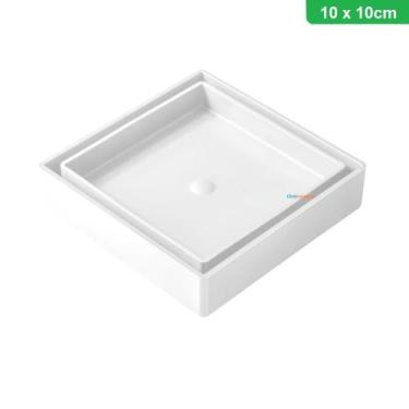 Imagem de Ralo 10x10 Oculto Seca Piso porcelanato Inteligente Branco - EST acess