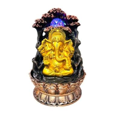 Imagem de Fonte De Água Ganesha Flor De Lótus 8 Quedas Bivolt 27cm - Bonatto Pre