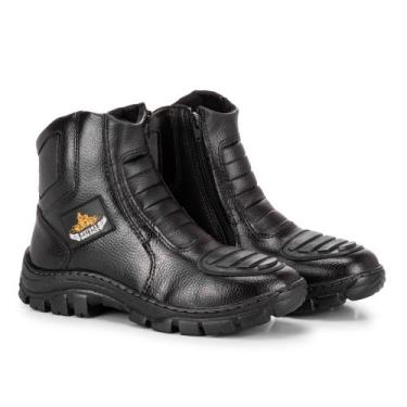Imagem de Bota Motociclista Coturno Motoqueiro Motoboy - RM, Preto, 39