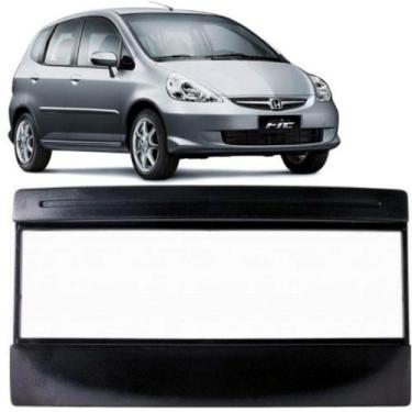 Imagem de Moldura radio honda fit 2004 a 2008 acabamento painel preto - Permak