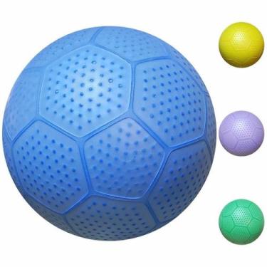 Imagem de Kit 10 Bolas De Vinil Bico De Jaca Coloridas De Futebol - Hiper