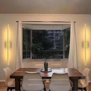 Imagem de Arandelas de parede LED operadas por bateria com controle remoto, iluminação de parede regulável, recarregável por USB, sem fio, lâmpada de parede de metal 5000 mAh para sala de estar, quarto