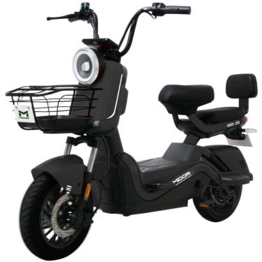 Imagem de Bicicleta Elétrica Scooter Autopropelida Freio a Disco 650W 48V MD-20 Preta Midori