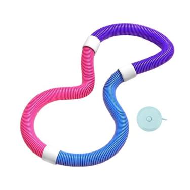 Imagem de Aymzbd Arco de fitness dobrável, anel de exercícios, círculo macio com mola, arco de abdômen com peso para pilates, Rosa com 1.4kg