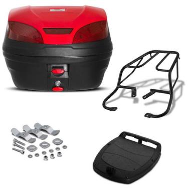 Imagem de Bau 30 Litros Pro Tork Smartbox 3 + Bagageiro Cbx 250 Twister, VERMELH