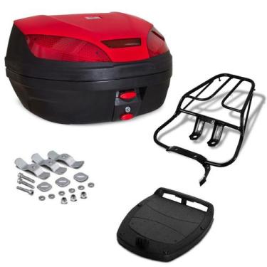 Imagem de Baú Bauleto De Moto 52 Litros Com Bagageiro Titan 150 2004 2005 2006 2