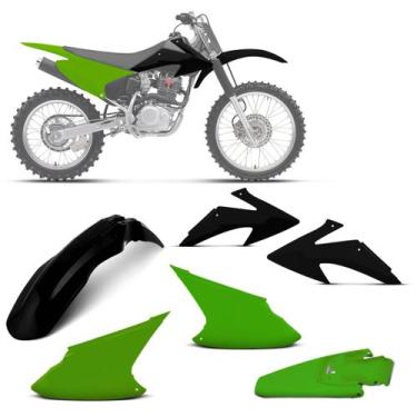 Imagem de Kit plástico personalizado crf 230f 2008 à 2014 - 4 itens (paralama di