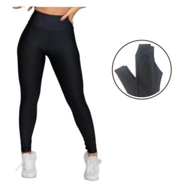 Imagem de Calça Legging Fitness Feminina de Academia - Valen Modas, Preto, P