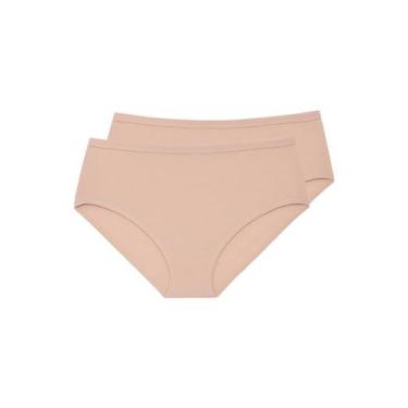 Imagem de Kit com 2 Calcinhas Alta Liz 50330, Bege, G