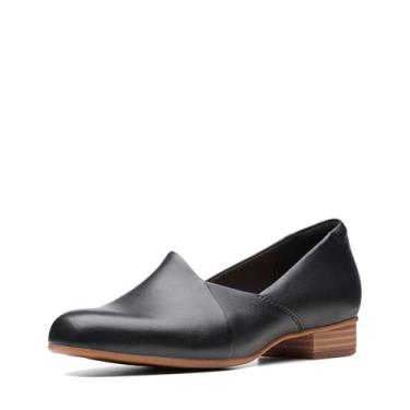 Imagem de Clarks Mocassim feminino Juliet Palm, Couro preto, 12 Wide