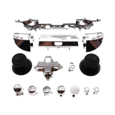 Imagem de Conjunto Completo De Botões Cromados Para Controle Xbox One S Slim Dpa