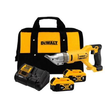 Imagem de Tesoura Eletrica para Chapa 2 Baterias 20v 5ah Dcs491 Dewalt Bolsa