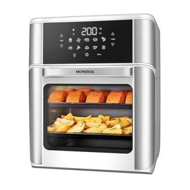 Imagem de Fritadeira Air Fryer Forno Oven 12L, Mondial, Branco/Inox, 2000W, 127V - AFON-12L-WI
