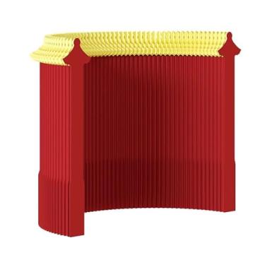 Imagem de Biombos e Divisórias Painel De Papel Tela Divisória De Ambiente Dobrável Portátil Privacidade Tela Divisória De Parede Para Escritórios Domésticos Internos(Red,400x240cm/157.4x94.4in)