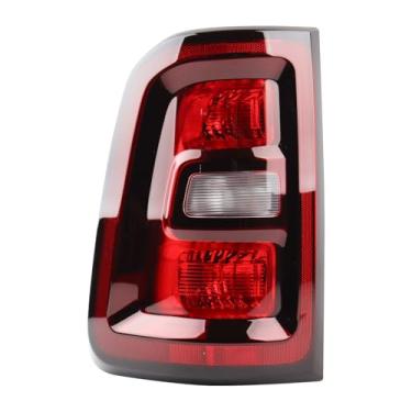 Imagem de YEQSHNG Conjunto de luz traseira de acabamento preto tipo halogênio compatível com Dodge Ram 1500 2025 luz traseira externa substituição do lado do motorista 68531047AA