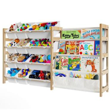 Imagem de Organizador de Brinquedos Kinembold Large com 12 Caixas