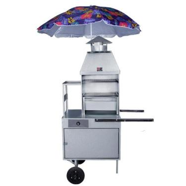 Imagem de Carrinho de Churrasco R2 70cm com Baú de Mantimentos e Caixa 67069G
