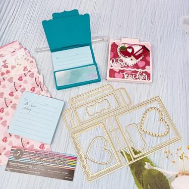 Imagem de Alinacutle 1 caixa de caderno com matriz de corte de metal para fazer cartões feitos à mão, álbum de recortes, papel de presente de feliz aniversário, decoração de férias, modelo feito à mão