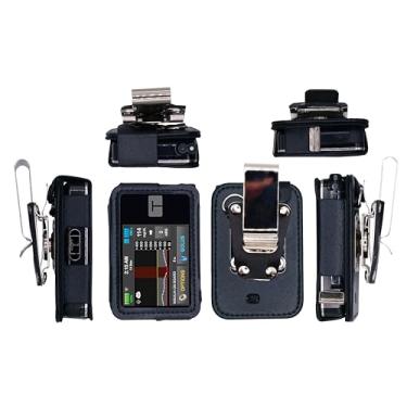 Imagem de Bolsa com clipe giratório de metal removível + protetor de tela para bomba de insulina em tandem tandem t: Slim X2 (V1-Preto)