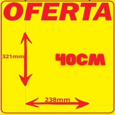 Imagem de Cartaz para Marcação Oferta Amarelo 40CM Bobina com 100 Metros - Gesse