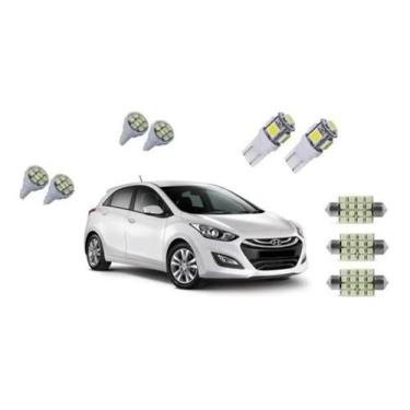 Imagem de Kit Lampada Leds Hyundai I30 2013 A 2015 Teto Placa Ré Pingo - Techone