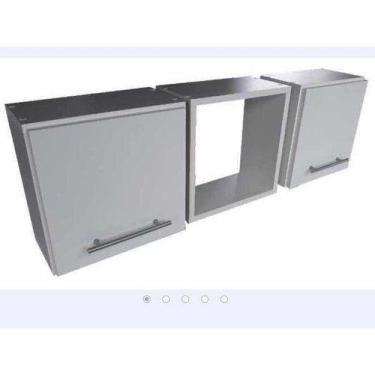 Imagem de Armário Nicho Para Banheiro 3 Pç 30x30x20cm Com Fundo Bra - B&D Arte e