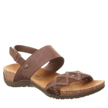 Imagem de Sandália feminina com fecho em laço Emerson BearPaw, Marrom, 11