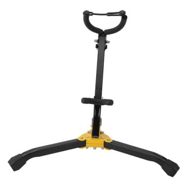Imagem de Suporte de saxofone dobrável portátil portátil ALTO TENOR SAX RACK com base de metal robusta para exibição de exposições de estúdio