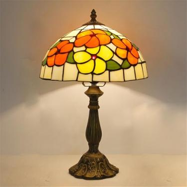 Imagem de Retro Luxo Americano Criativo Vidro Colorido Led Luz De Mesa, Iluminação Para Sala De Estar Estúdio Quarto Villa Hotel Decoração (Estilo 35)