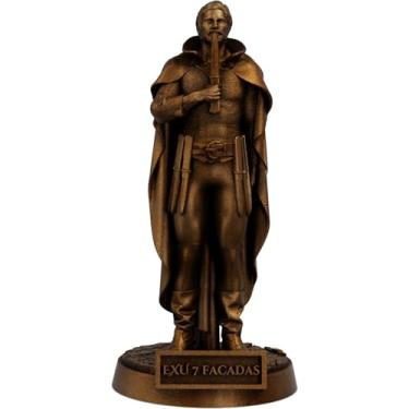 Imagem de Estátua Exu 7 Facadas Umbanda Candomblé (Cor Cobre Antigo)