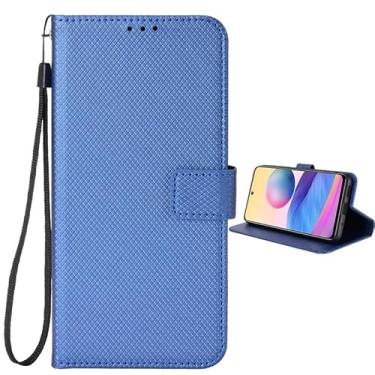 Imagem de TNKISRY Capa flip para Umidigi G100A/G100 com compartimentos para cartões, capa de couro PU à prova de choque, [17,5 cm] Design de ajuste fino para uso diário (modelo 2025) azul