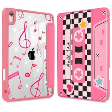 Imagem de Lepeoac Capa para iPad de 11 polegadas A16 2025 geração 11ª / iPad 11 polegadas 2022 10ª geração, porta-lápis embutido com capa à prova de choque, capa traseira transparente transparente, despertar