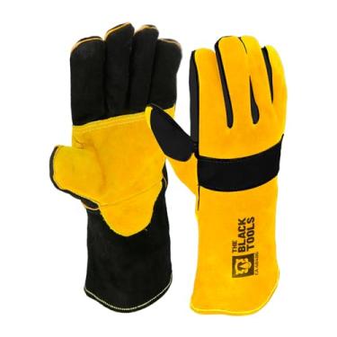 Imagem de Luva de Segurança para Soldador em Raspa 32cm The Black Tools – CA 48486, Proteção Térmica e Mecânica, Uso Industrial e Civil
