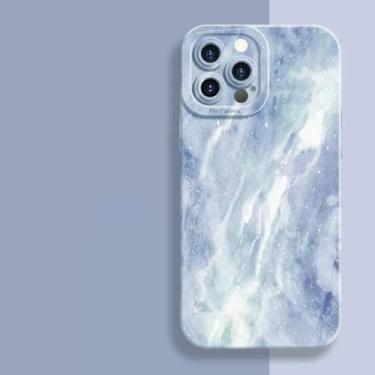 Imagem de MVVKKY Capa de silicone macia com pintura em aquarela para Poco F5 Pro (para Poco F5 Pro/6)