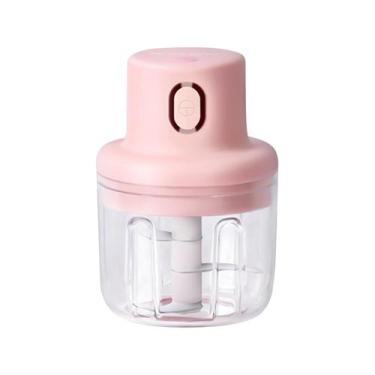 Imagem de Mini cortador de alho elétrico espremedor de alho, espremedor de alho 