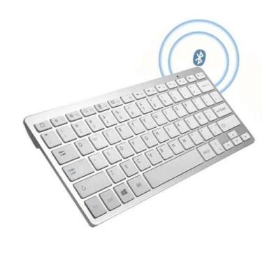 Imagem de Teclado Sem Fio Portátil Para Tablet Celular Notebook - Shopmix