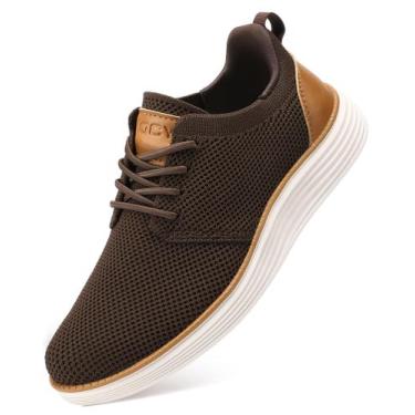 Imagem de Sapatos: tênis casual VILOCY Slip On para menino, marrom 39