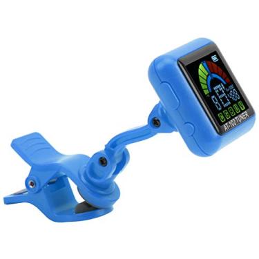 Imagem de Mingzhe Afinador de Guitarra Clipon USB Recarregável Bateria Embutida Violino Ukulele AT102 (AT-102 azul)