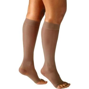 Imagem de Meia 3/4 Sigvaris Audace 15-20mmHg Natural Escuro Aberta G, G, Natural