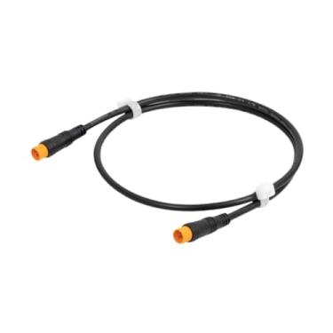 Imagem de menolana Cabo de extensão para bicicleta elétrica, fácil de instalar, cabo de extensão de borracha, acessório para bicicleta elétrica, conector à prova, Macho