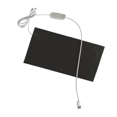 Imagem de Ｂｅｓｇａ Almofada de aquecimento para répteis, almofada de aquecimento portátil com ajuste de temperatura USB, tapete de para terrário para sapos, pequenos, 25x30cm