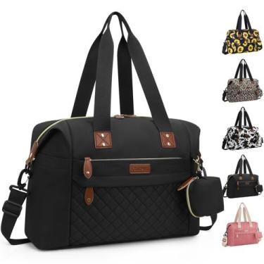Imagem de Bolsa de fraldas Tote Pritent impermeável grande preta
