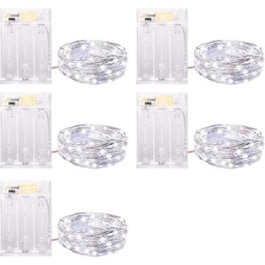 Imagem de Pacote Fairy Lights Minetom 5, 2,1 m 20 LED, operado por bateria
