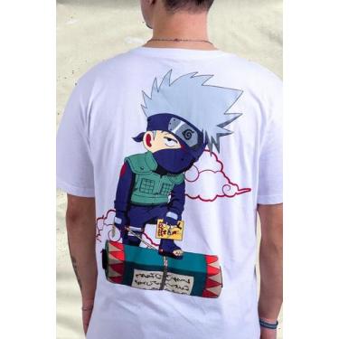 Imagem de Camiseta Naruto Kakashi Sensei Chibi - Piticas, P, Branco, Unissex