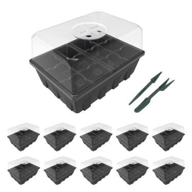 Imagem de Kit inicial de sementes Planter Gardzen, pacote com 10 unidades, cúpul