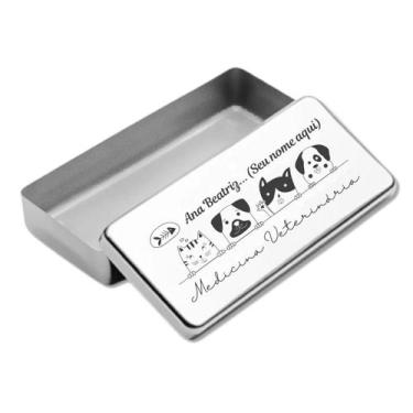 Imagem de Estojo Inox Autoclavavel Personalizado a Laser Med Vet - LOVE SAUDE, M